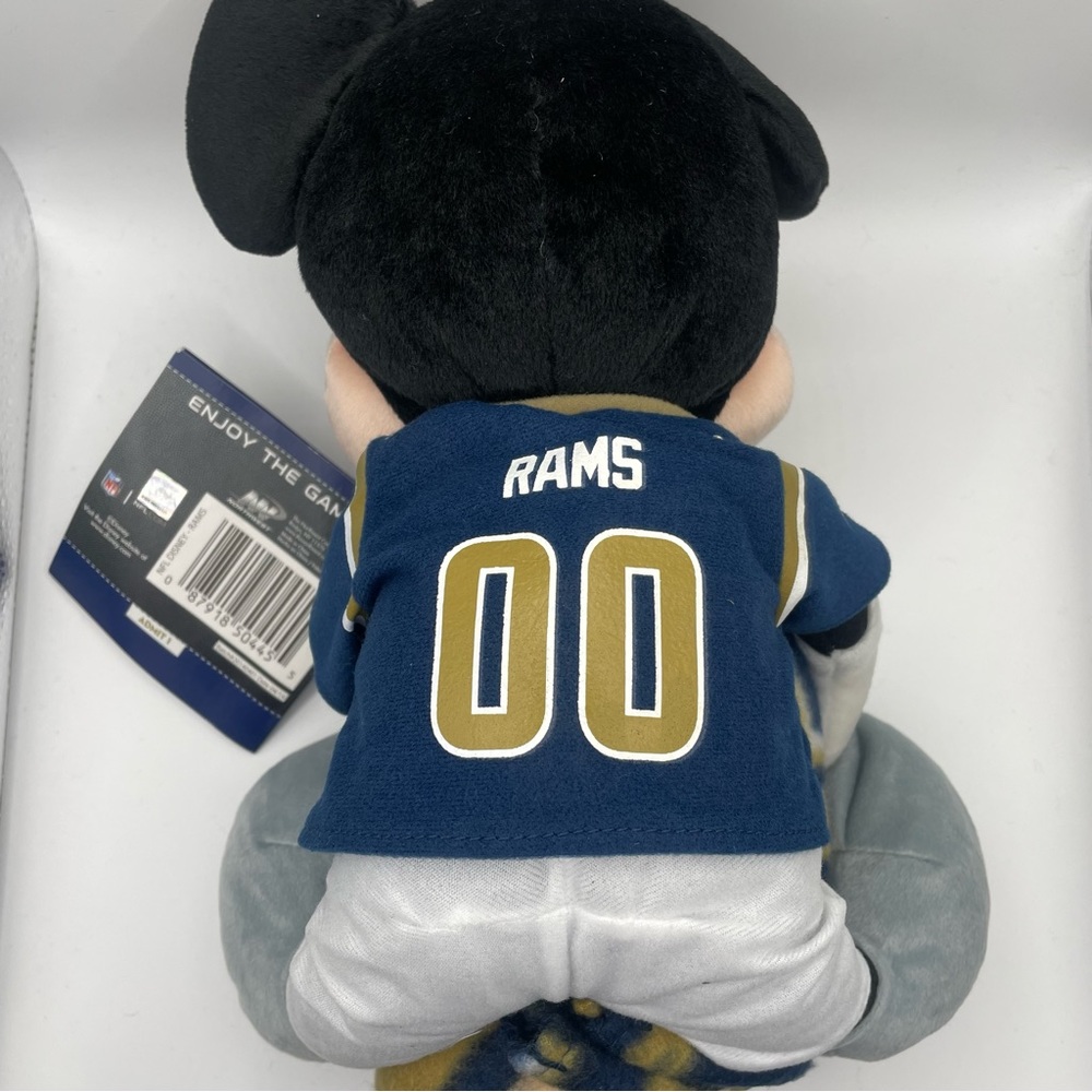 NWT Mickey Mouse St. Louis Rams Throw Blanket & Plush Set - Picture 2 of 4